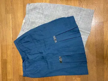 3L 플리츠 스커트 2장 세트 유자와야