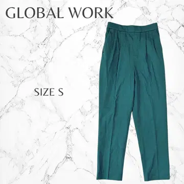 글로벌 워크 포인트 컬러 깔끔한 캐주얼 컬러 테이퍼드 팬츠 S 고품질