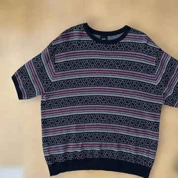 HUF 기하학 패턴 티셔츠 M 사이즈