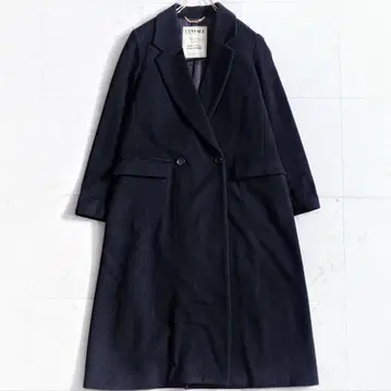 새상품급 레사쥬 램스울 SUPER100's 더블 브레스트 롱 코트