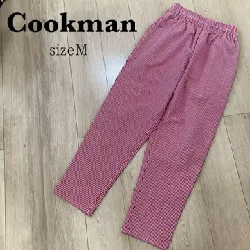Cookman 빨간색 스트라이프 셰프 팬츠