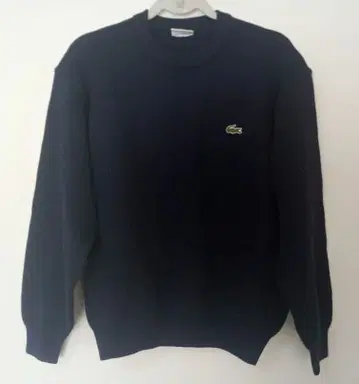라코스테 남성용 네이비 크루넥 스웨터 (일본 L 사이즈 상당)