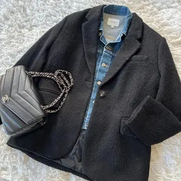 H&M 블랙 울 혼방 자켓 S