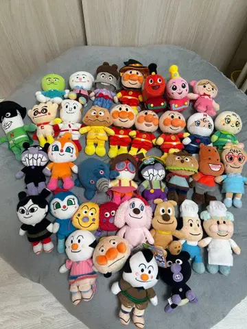 호빵맨 프리치이 비즈 봉제 인형 세트