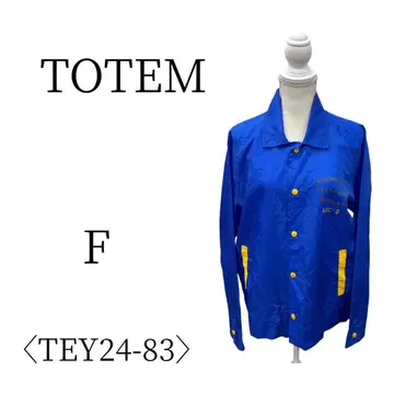 새상품급 TOTEM 토템 블루 긴팔 점퍼 블루종 FREE