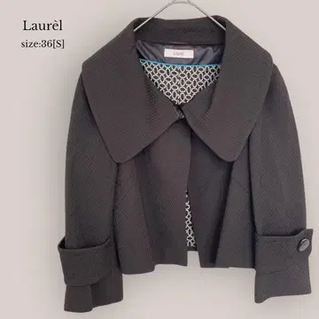 [ Laurel ] 에스카다 숏코트 빅칼라 울 혼방 브라운