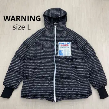 WARNING 워닝 로고 볼륨 다운 자켓 L