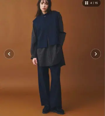 LE GLAZIK 울 플란넬 엘라스틱 팬츠