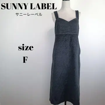 [ a2129 ] SUNNY LABEL 새상품급 오버롤 스커트 F 기모