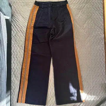 MOUSSY 사이드 스트라이프 와이드 팬츠 사이즈 0