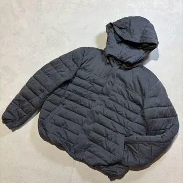 x'tyle 블랙 후드 부착 다운 자켓 L 사이즈