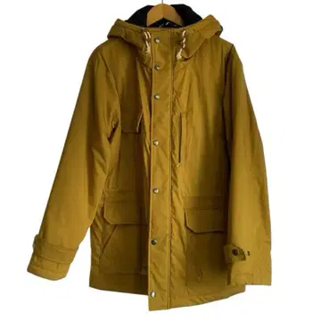 후드 부착 머스타드 캐주얼 자켓