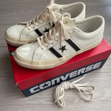 컨버스 스타&바스 화이트&블랙 JPN25.0