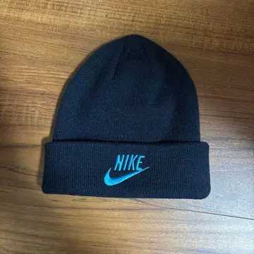 Nike 니트 모자 블랙 로고