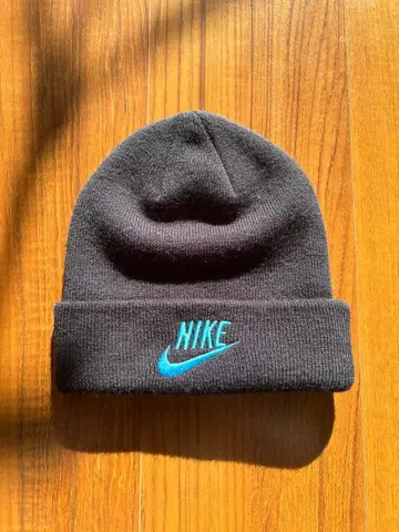 Nike 니트 모자 블랙 로고