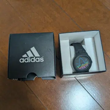 아디다스 adidas 시계 블랙 레인보우