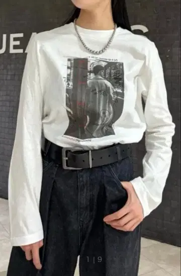 JEANASIS 지나시스 롱T셔츠 긴팔 화이트