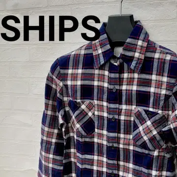 SHIPS 체크 무늬 긴팔 셔츠
