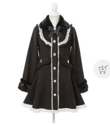 새상품 DearMyLove 레이스 프릴 비쥬 프린세스 리본 코트 LL