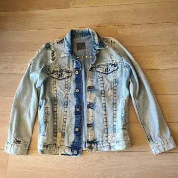 데미지 가공 라이트 블루 G