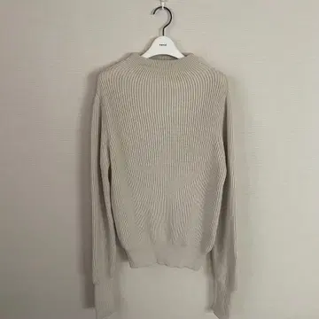 HYKE 하이크 핑거홀 보틀넥 리브 니트