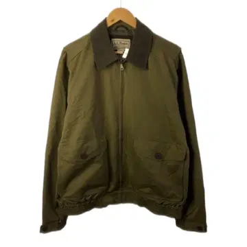 L.L.Bean 스윙탑 옷깃 가죽 M 카키