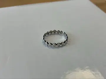 e.m. 실버 반지 핑키링 톱니 925 3호 스퀘어