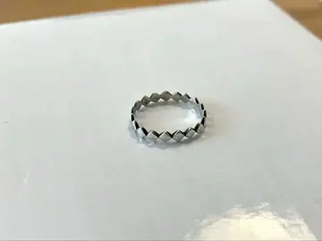 e.m. 실버 반지 핑키링 톱니 925 3호 스퀘어