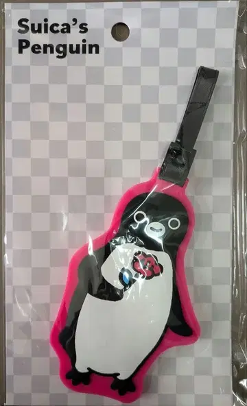 Suica 펭귄 수박 펭귄 러기지 택 꽃과 펭귄