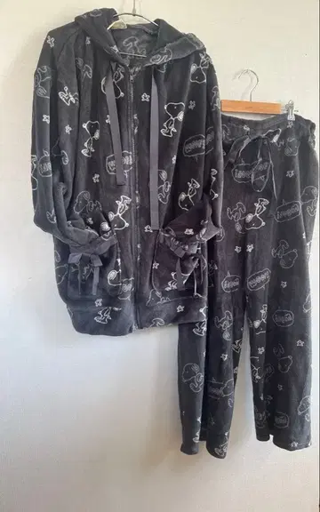 스누피 복슬복슬 모코모코 룸웨어 파자마 셋업 3L 사이즈 빅 사이즈