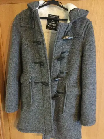 Gloverall 그레이 더플 코트 140