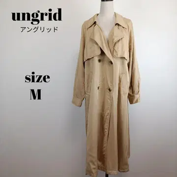 [ a2132 ] ungrid 언그리드 트렌치코트 M 얇은 소재 베이지