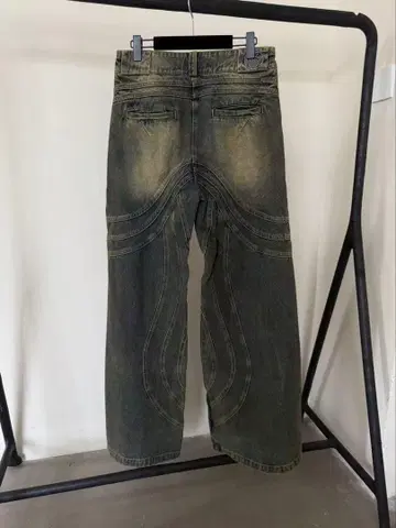 NO FAITH STUDIOS 와이드 레그 데님