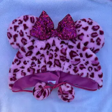 레오파드 무늬 미니 팬캡