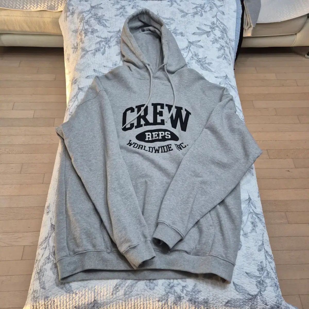 Labs On Labs Gymwear Crew Oversized Fit Hoodie Gray XL