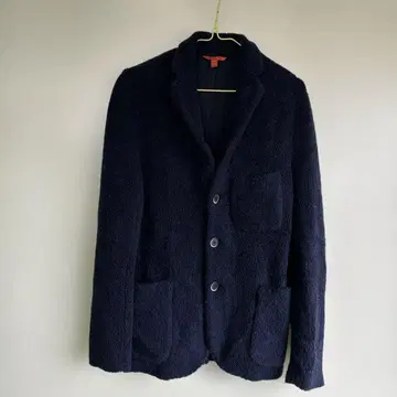 BARENA 네이비 테일러드 자켓 46 표기 이탈리아제