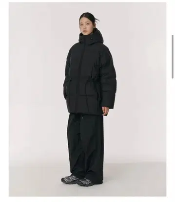 완판템/musinsa/Bright Hooded Mid Down 한국 다운