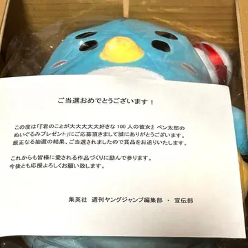 너에게 푹 빠진 100명의 그녀 펜타로 봉제 인형 당선품