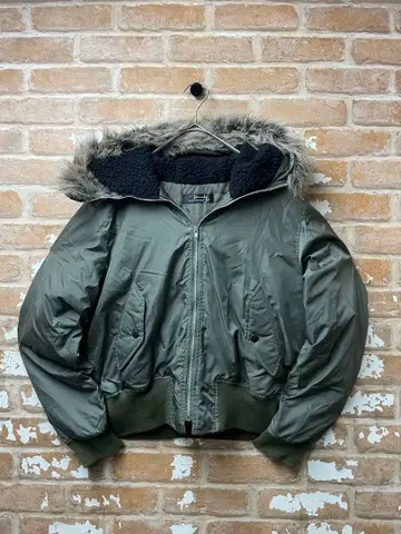 00s 플라이트 자켓 y2k n-2B 밀리터리 카키 쇼트 기장 헤이세이