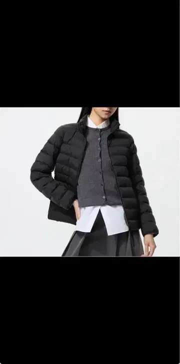 유니클로 W's 퍼프테크 자켓 블랙 M 사이즈