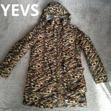 YEVS 카모 패턴 후드 부착 마운틴 후드티