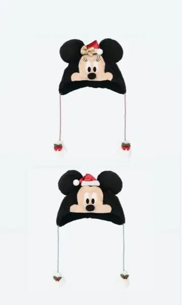 미키 미니 크리스마스 2025 팬캡 2개 커플 세트