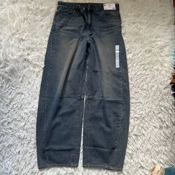 GU 배럴 레그 청바지 XXL 긴 길이