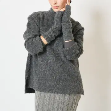 Whim Gazette 암워머 SET 풀오버 니트 그레이