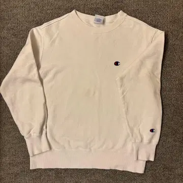 Champion 화이트 크루넥 트레이닝복