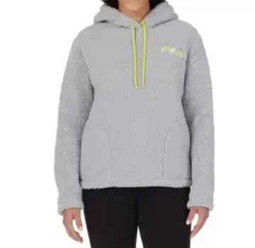 FILA 여성용 플리스 후디 라이트 그레이 L 택 포함 새상품