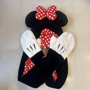 미니 마우스 장갑 포함 모자