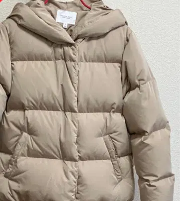 BEAUTY&YOUTH 후드 부착 다운 자켓 S 베이지