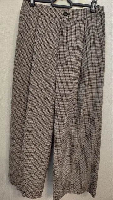 [택 포함 새상품] Untitled 체크 가우초 팬츠