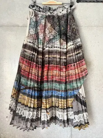 beautiful people map pattern skirt